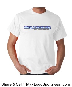 Men's White T-Shirt (Sea Leveler Sport Fishing Charters) Design Zoom